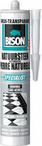 Bison Natuursteenkit transparant grijs oker 310 ml, neutrale siliconenkit, rondom natuursteen, zuurvrij, blijvend elastisch