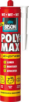 Bison Poly Max Express wit - montagelijm, lijmen,monteren en afdichten, unieke SMP technologie, oplosmiddelvrij, binnen en buiten, vrijwel alle ondergronden