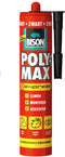Bison Poly Max Express zwart koker 425 gram- Transparante montagelijm, lijmen, monteren en afdichten, unieke SMP technologie, oplosmiddelvrij, binnen en buiten, vrijwel alle ondergronden