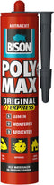 Bison Poly Max Original Express antraciet koker 425 g, montagelijm, afdifchtingskit, lijmen, monteren, afdichten, overschilderbaar, vullend, krimpvrij, temperatuurbestendig van - 40°C tot + 100°C