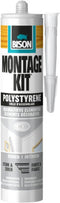 Bison Polystyreenschuimlijm koker 470 g, voor isolatieplaten, folie, plafondtegels, wandbekleding, oplosmiddelvrij, eenzijdig aan te brengen, strijkt makkelijk uit