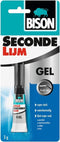 Bison Secondelijm Gel 3g, sterke secondelijm in speciale gelvorm, vaatwasser bestendig, water resistent, voor iedere reparatie in en om het huis, makkelijk in gebruik
