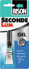 Bison Secondelijm Gel 3g, sterke secondelijm in speciale gelvorm, vaatwasser bestendig, water resistent, voor iedere reparatie in en om het huis, makkelijk in gebruik