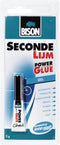 Bison Secondelijm Gel 3g, sterke secondelijm in speciale gelvorm, vaatwasser bestendig, water resistent, voor iedere reparatie in en om het huis, makkelijk in gebruik