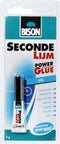 Bison Secondelijm Gel 3g, sterke secondelijm in speciale gelvorm, vaatwasser bestendig, water resistent, voor iedere reparatie in en om het huis, makkelijk in gebruik