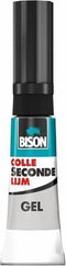 Bison Secondelijm Gel 3g, sterke secondelijm in speciale gelvorm, vaatwasser bestendig, water resistent, voor iedere reparatie in en om het huis, makkelijk in gebruik