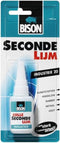 Bison Secondelijm Industrie 20 g, vloeibare, professionele secondelijm