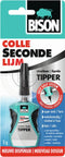Bison Secondelijm Tipper® Vloeibaar 3 g, sterk, waterbestendig, druppel doseersysteem, voor verschillende soorten reparaties, binnen en buiten secondelijm