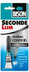 Bison Secondelijm Vloeibaar Control 3g, sterke secondelijm, direct stop technologie, vaatwasser bestendig, water resistent, voor iedere reparatie in en om het huis