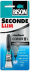 Bison Secondelijm Vloeibaar Control 3g, sterke secondelijm, direct stop technologie, vaatwasser bestendig, water resistent, voor iedere reparatie in en om het huis