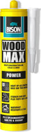 Bison Wood Max Power koker, watervaste en sterke houtcombinatielijm zonder oplosmiddel, incl. spuitmond 380 g, hecht hout aan bijna alle soorten ondergronden