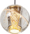 Lucide DILENKO - Hanglamp - 5x3,5W Dimbaar 2700K - Mat Goud / Messing