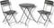 Bistroset zwart - vouwtafel + 2 vouwstoelen