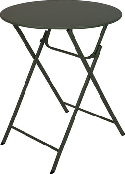 Bistrotafel - Tuintafel - Metaal - Donkergroen - ˜60cm - H.70cm
