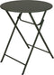 Bistrotafel - Tuintafel - Metaal - Donkergroen - ˜60cm - H.70cm