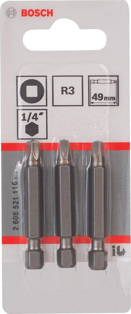 "BIT 4-KANT 3 XH 1/4"" 49MM (3)"