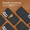 Accezz Samsung Galaxy S22 Plus - Back Cover - Premium Leather Card Slot - Zwart