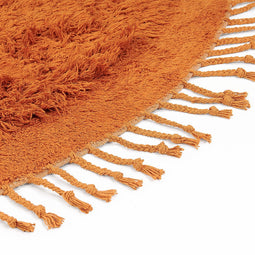 BITLIS - Vloerkleed - Oranje - 140 x 140 cm - Katoen