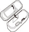 Bitplay AirPods Pro Hosje Met Karabijnhaak- Hard Case - Bruin