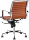 Feel Furniture - Luxe design bureaustoel van 100% rundleer - Lage rugleuning - Licht bruin
