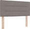 vidaXL - Hoofdbord - met - Lijnenontwerp - - - Taupe - - - 90 - cm - - - Stof
