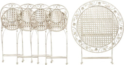 BIVIO - Tuinset voor 4 - Wit - IJzer