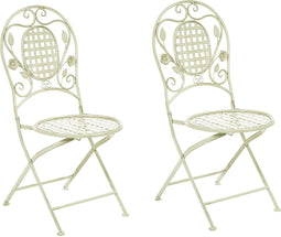 BIVIO - Tuinstoel set van 2 - Groen - IJzer