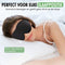 TravelHawk Slaapmasker - Luxe 3D-slaapmasker - 100% lichtblokkerend - Zwart