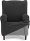Hoes voor een oorfauteuil Eysa THOR Donker grijs 80 x 110 x 90 cm