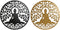 Wanddecoratie Home ESPRIT Zwart Gouden Boeddha Orientaals 100 x 1 x 100 cm (2 Stuks)