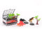 John Toys Dinosaurussen in kooi - 10 delig - Afmeting 11 x 8 x 8 cm (10 stuks)