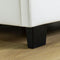 Juskys Verona - Gestoffeerd Bed - LED Verlichting - Wit - 90 x 200 cm