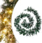 vidaXL - Kerstslinger - met - LED-lampjes - 2,7 - m - PVC - groen