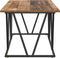 vidaXL - Koffietafel - in - Oude - Hout - 100x50x40 - cm - Gecomposeerd - Hout - en - Metaal