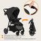 Emma One Kinderwagen - Lichtgewicht - Wendbaar - Compact - Eenhandig Inklapbaar - Rugleuning tot Ligpositie - Waterdicht Zonwerend Kap