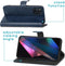 iMoshion Hoesje Geschikt voor Oppo Find X3 Pro 5G Hoesje Met Pasjeshouder - iMoshion Luxe Bookcase - Donkerblauw