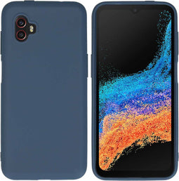 iMoshion Hoesje Geschikt voor Samsung Galaxy Xcover 6 Pro Hoesje Siliconen - iMoshion Color Backcover - Donkerblauw