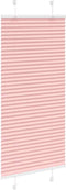 vidaXL - Plissé - rolgordijn - 55x150 - cm - stofbreedte - 54,4 - cm - polyester - roze