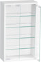 VDD Vitrinekast - Wandvitrine - Staande Hangende Showcase - Houten Glazen Vitrinekast - Wit - 40x60x12 cm