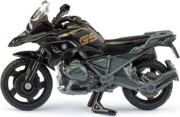 Siku BMW R 1250 GS LCI speelgoedmotor metaal/kunststof zwart/zilver beweegbaar stuur en standaard rubberen banden