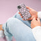 iMoshion Hoesje Geschikt voor Samsung Galaxy A42 Hoesje Siliconen - iMoshion Design hoesje - Roze / Transparant / Full of Hearts Pink