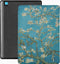 Lunso - Geschikt voor Kobo Aura Edition 2 hoes (6 inch) - Vegan Saffiano Leren sleep cover - Van Gogh Amandelbloesem
