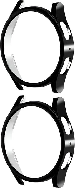 Full Cover Case Bumper Set Geschikt Voor Samsung Galaxy Watch 5 40mm - 2 Stuks Bescherm Hoes 360 Graden - Zwart