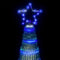 vidaXL - LED-kerstboom - 475 - LEDs - 247 - cm - blauw