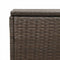 vidaXL - Tuinbox - 110x50x58 - cm - poly - rattan - bruin