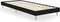 vidaXL - Bedframe - bewerkt - hout - zwart - 75x190 - cm