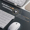 Draadloze Toetsenbord en Muis Set 2.4G QWERTZ Layout Wit