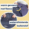 MyBlanket Winter Kids, compact en warm met fleece, wind- en waterdicht rolstoeldeken, snel geplaatst zonder op te staan uit de rolstoel, voor manuele én elektrische rolstoel; 38 x 24 x 8 cm ; 0,6 kg, wasbaar op 30°C - Night Blue met Gele rits