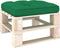 vidaXL - Palletkussen - 50x50x12 - cm - stof - groen