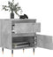vidaXL - Nachtkastjes - 2 - st - 40x35x50 - cm - bewerkt - hout - betongrijs